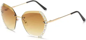 Women Retro Steam Punk Style Round Metal Frame Colorful Mirror Lens Sun Glasses Eyewear Vintage Men Sunglasses