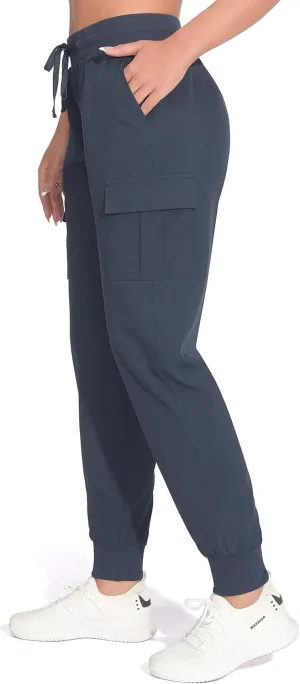 Women's Cargo Joggers Lightweight Hiking Pants Athletic Outdoor Travel Pants Workout Running Pants
