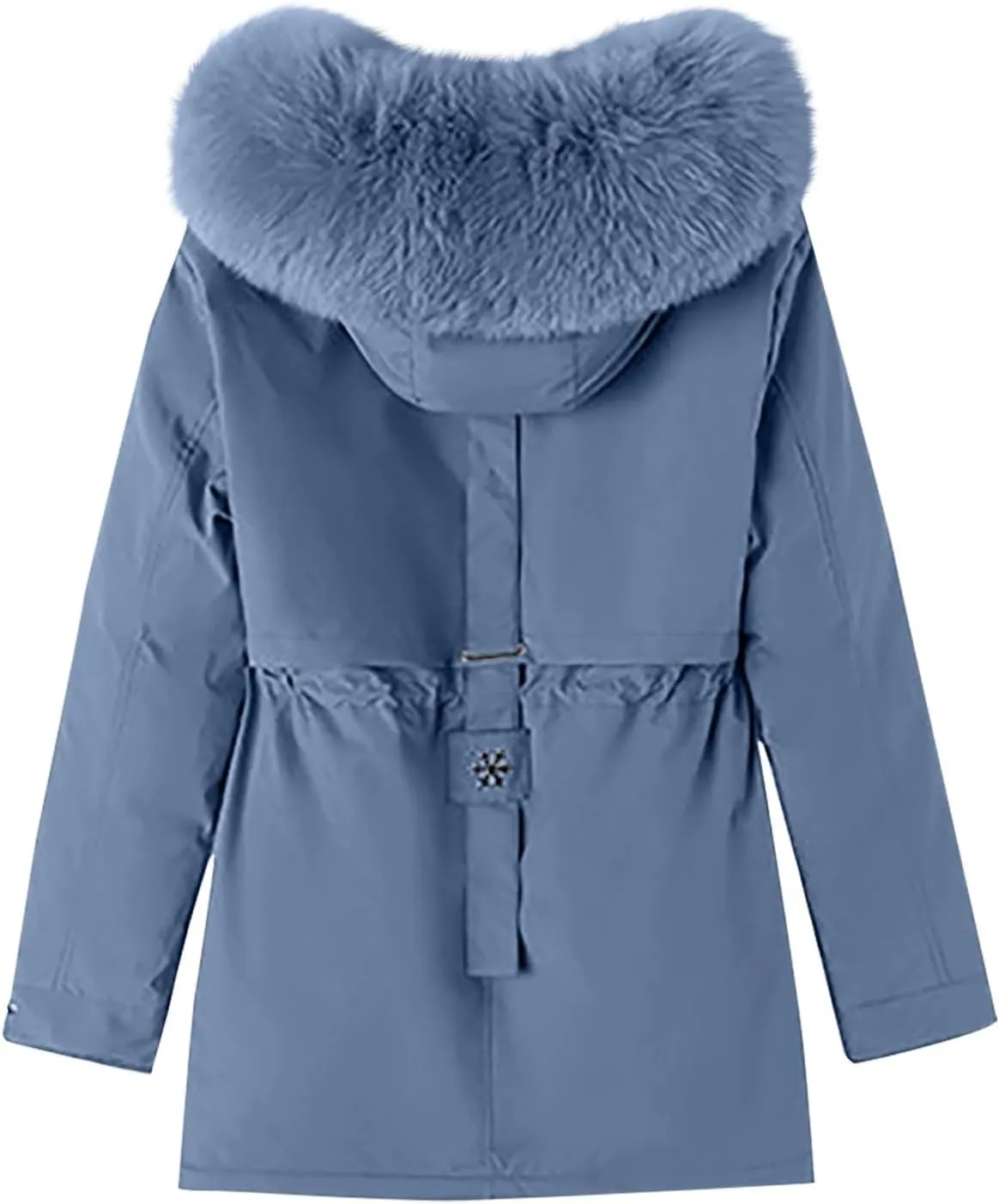 Womens Down Jacket Plus Size Women's Hooded Down Parka Thickened Warm Winter Long Down Jacket Puffer Coat 2024