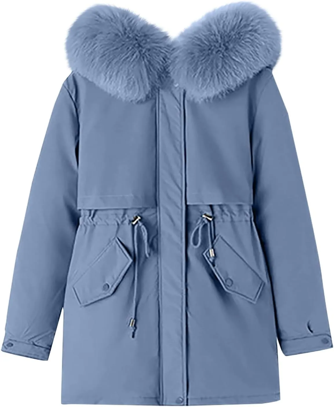 Womens Down Jacket Plus Size Women's Hooded Down Parka Thickened Warm Winter Long Down Jacket Puffer Coat 2024