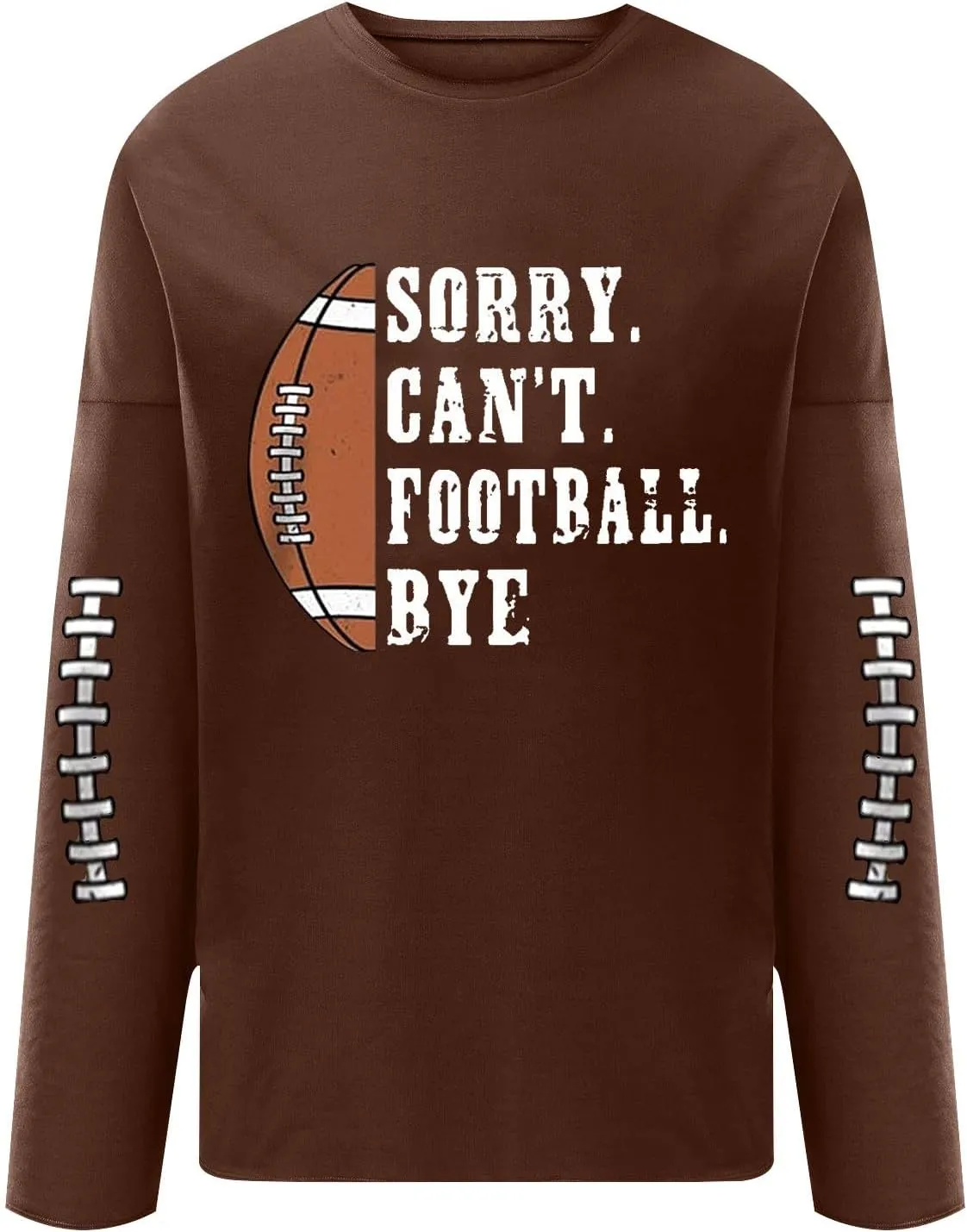 Womens Letter Graphic Crewneck Football Sweatshirt Long Sleeve Pullover Tops Relaxed Fit Sweatshirts Fall Cute Clothes