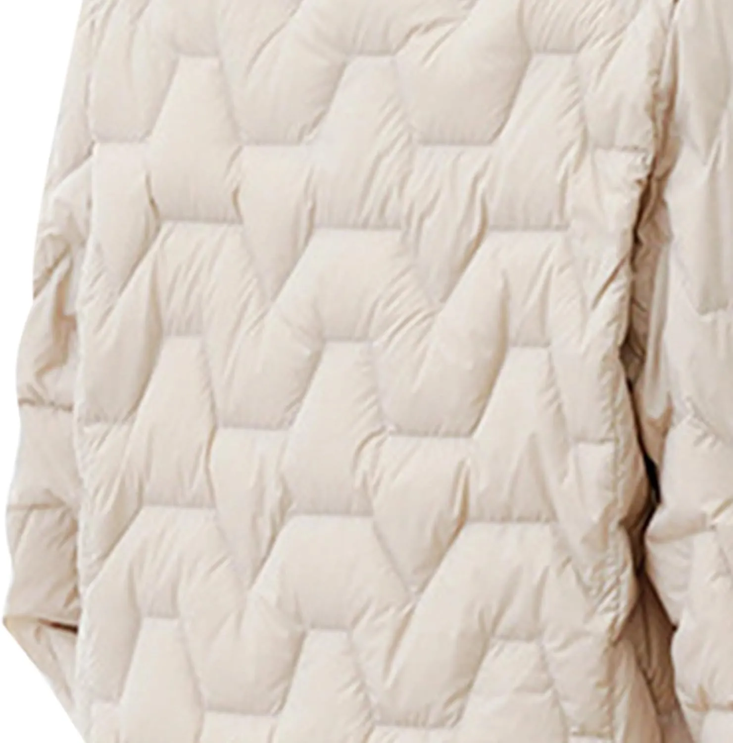Women's Lightweight Down Jacket Mide-Length Puffer Coat with Pockets Quilted Long Sleeve Button Down Outerwear