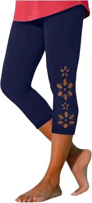 Women's Mesh Panel Capri Leggings High Waist Capri Yoga Pants Trending Cut Out Workout Gym Running Crop Pants
