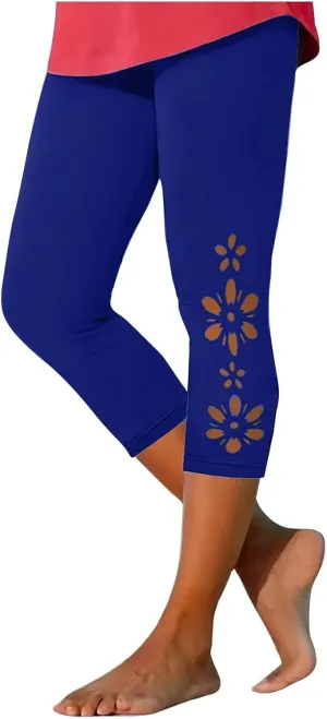 Women's Mesh Panel Capri Leggings High Waist Capri Yoga Pants Trending Cut Out Workout Gym Running Crop Pants