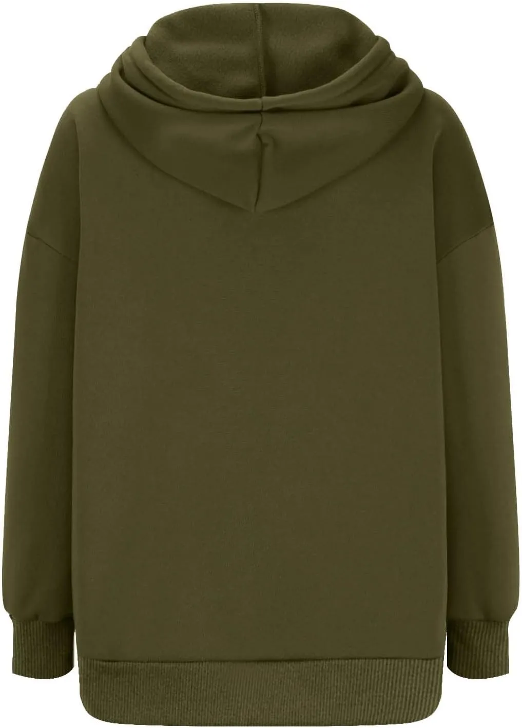 Womens Oversized Hoodie Sweatshirt Solid Color Drawstring Pullover Tops Casual Loose Fleece Comfy Sweater Blouses