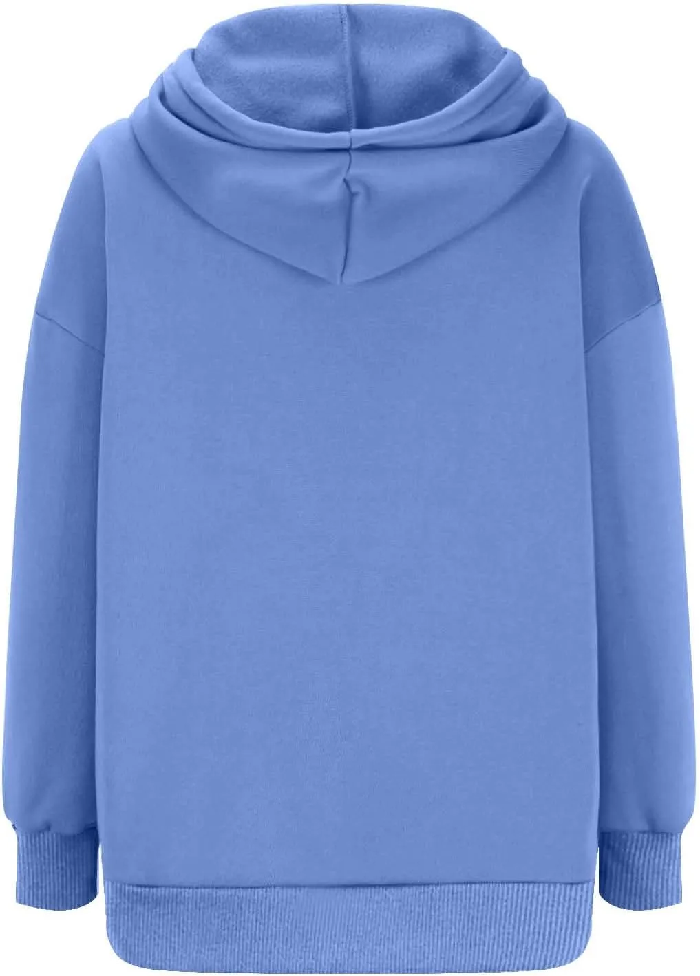 Womens Oversized Hoodie Sweatshirt Solid Color Drawstring Pullover Tops Casual Loose Fleece Comfy Sweater Blouses