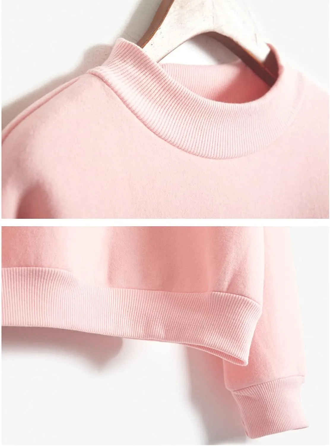 Womens Oversized Sweatshirts Hoodies Fleece Crew Neck Pullover Sweaters Casual Comfy Fall Fashion Outfits Clothes