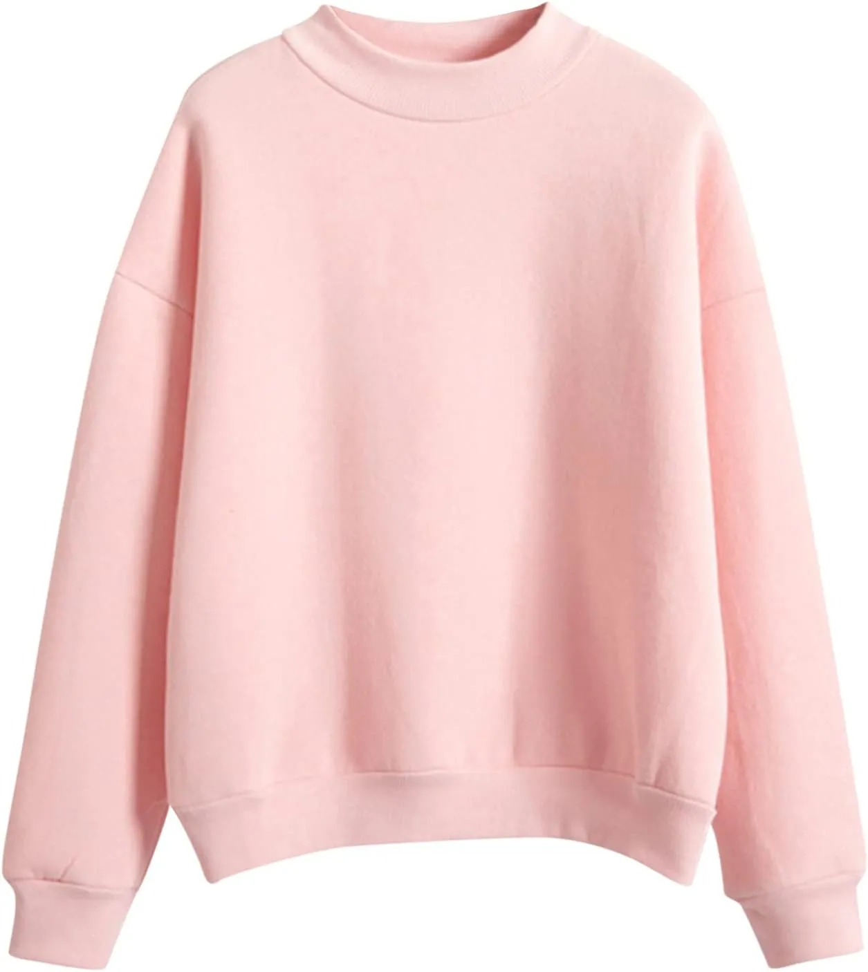 Womens Oversized Sweatshirts Hoodies Fleece Crew Neck Pullover Sweaters Casual Comfy Fall Fashion Outfits Clothes
