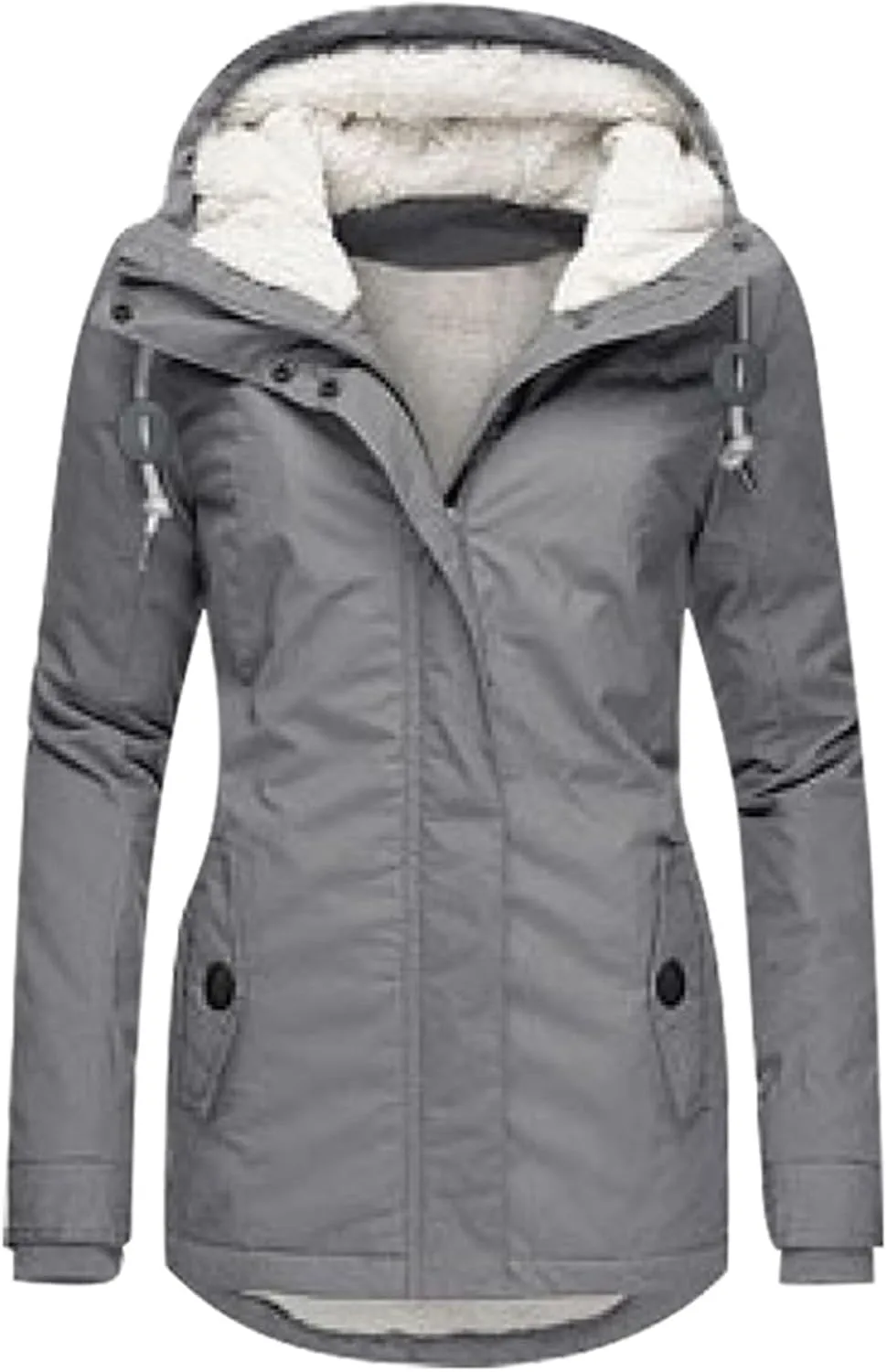 Womens Puffer Jacket Packable Down Jacket Winter Warm Lightweight Slim Fit Jacket Long Down Coat Trendy Outwear