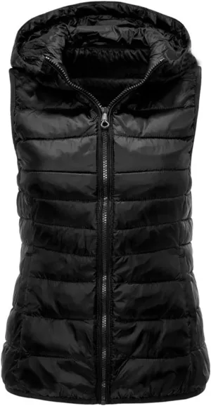 Womens Puffer Vest Sleeveless Puffy Jacket Packable Lightweight Down Vest Winter Down Waistcoat Casual Zip Up Outwear