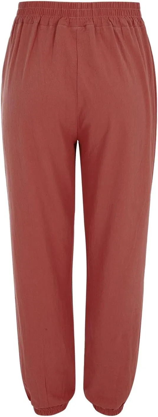 Womens Sweatpants Plus Size Baggy High Waisted Oversized Causal Graphic Cinch Bottom Joggers Sweat Pants Pocketed