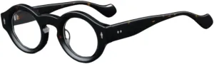 Yuki Vintage Acetate Glasses Frame Fake Non Prescription for Women Men Round Nerd Thick Glasses Frames