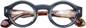 Yuki Vintage Acetate Glasses Frame Fake Non Prescription for Women Men Round Nerd Thick Glasses Frames