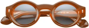 Yuki Vintage Acetate Glasses Frame Fake Non Prescription for Women Men Round Nerd Thick Glasses Frames