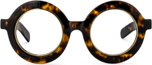 Zeelool Retro Thick Round Blue Light Blocking Glasses for Women Men Calhoun ZOA01776
