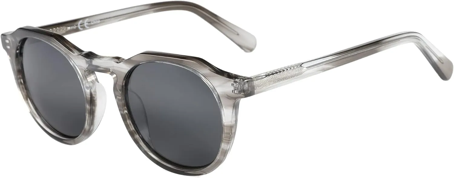 ZENOTTIC Vintage Round Polarized Sunglasses for Men Women UV400 Protection